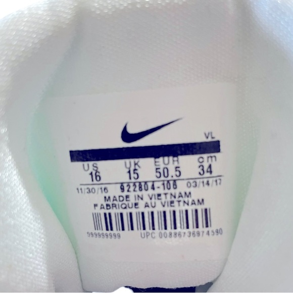 NEW Nike Alpha Menace Elite 922804-106 Purple Men's Football Cleats - Size 16 - Picture 13 of 14